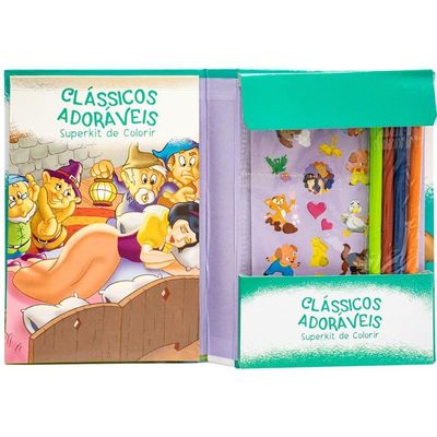 Livro Superkit De Colorir - Todolivro - Classicos Adoraveis