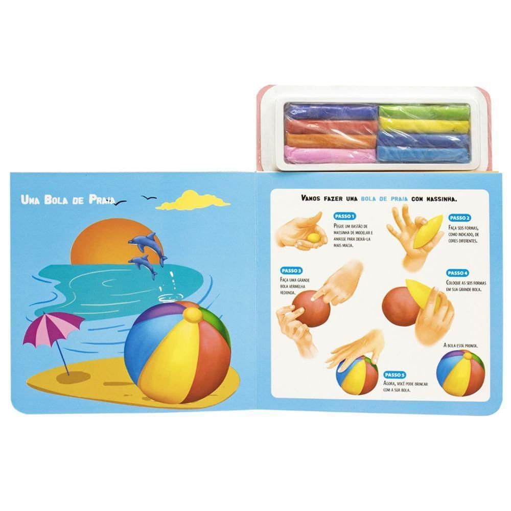 Livro Infantil Diversão Com Massinha - Todo Livro - Na Praia
