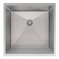 Kit Cuba 40X40 Aço Inox + Escorredor 42,5Cm C/ Válvula