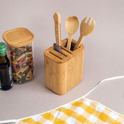Porta Facas E Utensílios De Bambu Oikos Orgânico