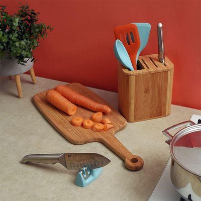Porta Facas E Utensílios De Bambu Oikos Orgânico