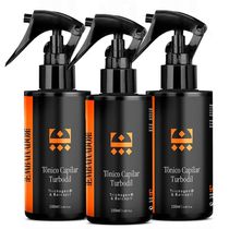 Kit 03 Tônico Crescimento Capilar E Antiqueda Turbodil 100Ml