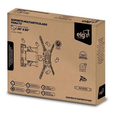 Suporte Articulado De Parede Para Tvs 26 A 55 - P400
