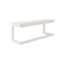 Toalheiro Porta Toalhas De Parede Acessório Para Banheiro Estilo Industrial Branco Laca