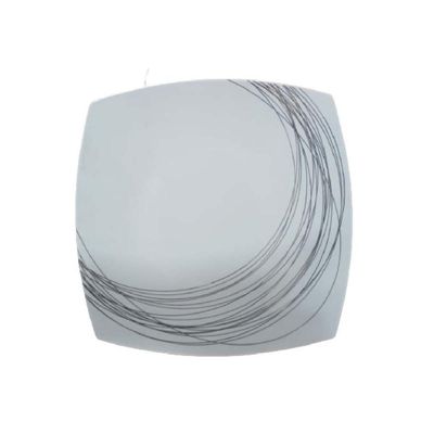 Prato Quadrado Porcelana Italiana Luxo Mesa Posta Bugatti