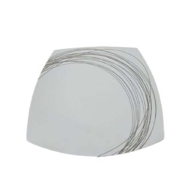Prato Quadrado Porcelana Italiana Luxo Mesa Posta Bugatti
