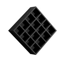 Suporte Porta Toalha Com 16 Nichos Toalheiro Multiuso Design preto