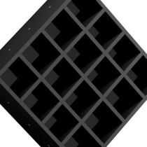 Suporte Porta Toalha Com 16 Nichos Toalheiro Multiuso Design preto