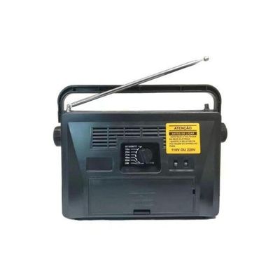 Rádio Portátil Motobras Rm-pu32ac 7 Faixas Preto