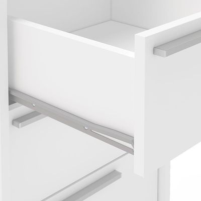 Gaveteiro Maia 4 Gavetas 4 Rodízios Politorno Branco Branco