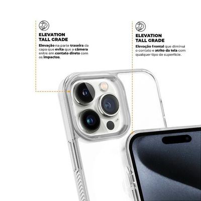 Kit Capa Anti-slip E Película Ultra Safe Para Iphone 15 Pro - Gshield
