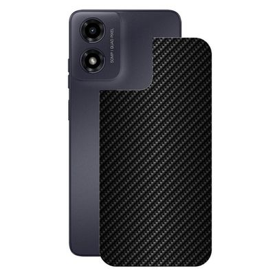 Película Para Motorola Moto G04s - Traseira De Fibra De Carbono Preta - Gshield