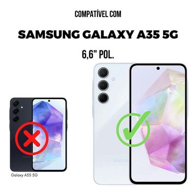 Capa Para Samsung Galaxy A35 5g - Dual Shock Sense Preta - Gshield