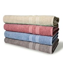 Kit 4 Toalhas De Banho 430g/m² Grande Super Grossa 80x150cm Itália Soft Sortidos