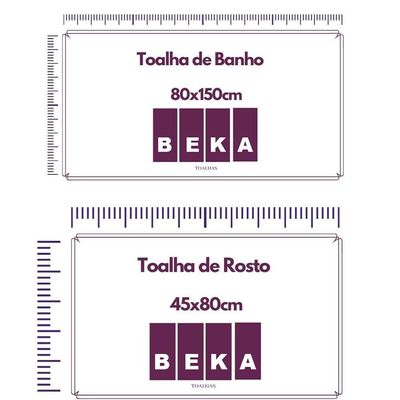 Jogo Toalhas Itália Soft 1 Banho 1 Rosto Super Grossa Beka Cereja