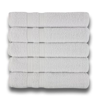 Kit 5 Toalhas Super Grossa E Felpuda Macia 80x150cm Beka - Branco Branco