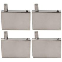 4 Ganchos em Aço Inox Cabide de Parede Roupas Toalheiro Banheiro Lavabo Orquídea