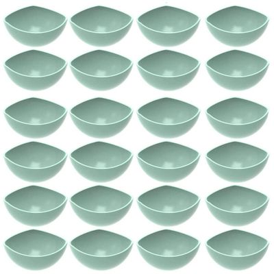 24 Bowls Trio Crippa Verde Menta Cumbuca Grande 500ml Plástico Salada Sopas Caldos