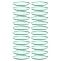 24 Bandejas Redondas Servir Doces Salgados 28cm Festas Bar Restaurante Verde Menta Bubble Crippa