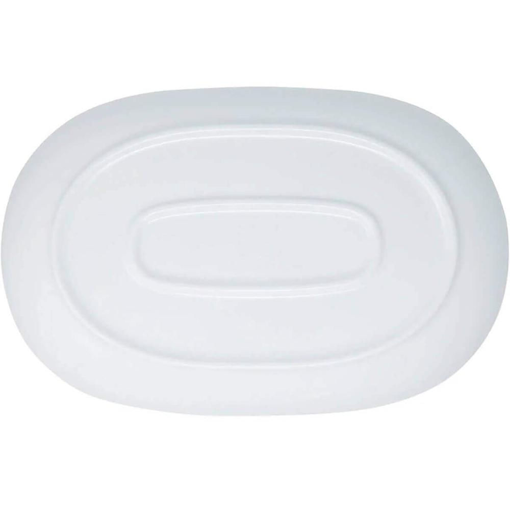 20 Bandejas Travessas Melamina Brancas 26,2x17x2,6cm Buffet
