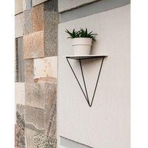 Prateleira Com Suporte Aramado Floreira Triangular Tri Grafite