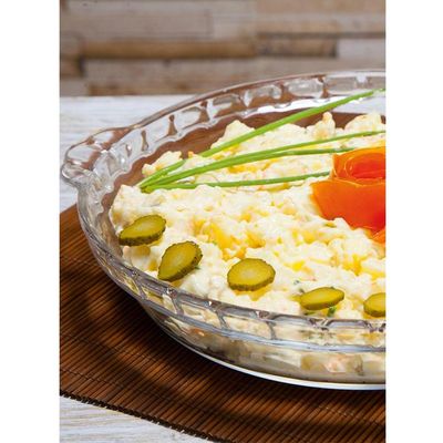 Jogo De 2 Assadeiras Redondas 600ml Marinex Formas De Vidro Redondas Filetadas Pequenas