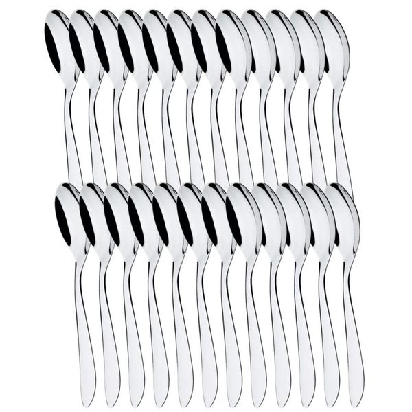 24 Colheres de Sobremesa 16,4cm Inox Lyon Brinox Doces Caldas Pavês Mousses Tortas