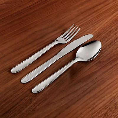 24 Colheres de Sobremesa 16,4cm Inox Lyon Brinox Doces Caldas Pavês Mousses Tortas