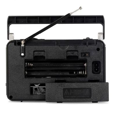 Radio Retro Bluetooth Am Fm Usb Sd Recarregável Portátil Xbass