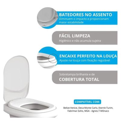 Assento Sanitário Classique Monte Carlo - Astra Branco