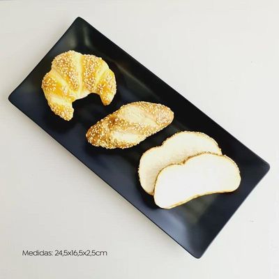 Travessa Oriental Retangular Japonesa Melamina Sushi Lyor M