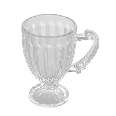 Jogo 2 Xícaras De Café Vidro Transparente Imperial Cristal 100ml Lyor