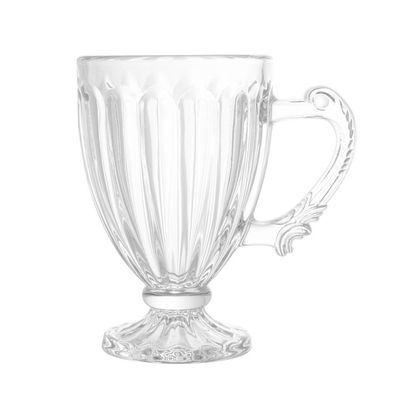 Jogo 2 Xícaras De Café Vidro Transparente Imperial Cristal 100ml Lyor
