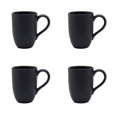 Conjunto De Canecas 04 Peças Flat ônix 350 Ml Oxford