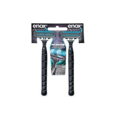 Kit 8 Aparelho De Barbear Descartável Barbeador 3 Lâminas Enox Expert