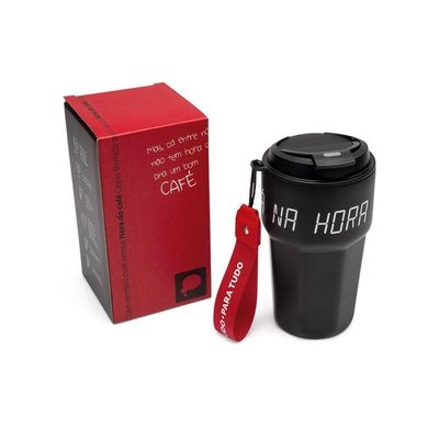 Copo Termico Com Tampa Hora Do Cafe