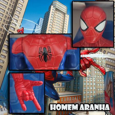 Boneco Articulado Homem Aranha Vingadores 24 Cm Marvel