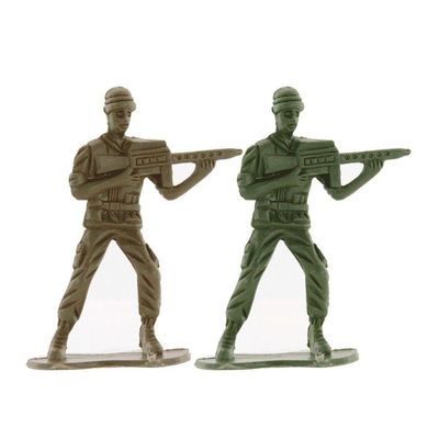 Bonecos De Plástico Em Miniatura Militar 40 Peças