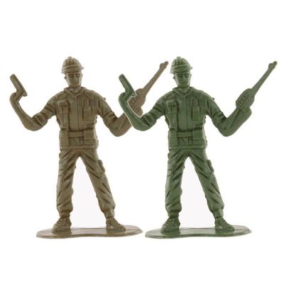 Bonecos De Plástico Em Miniatura Militar 40 Peças