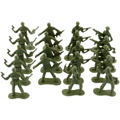 Bonecos De Plástico Em Miniatura Militar 40 Peças