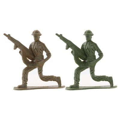 Bonecos De Plástico Em Miniatura Militar 40 Peças