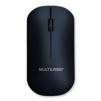 Mouse Sem Fio Slim 1200 Dpi - Preto - Mo307 - Multilaser