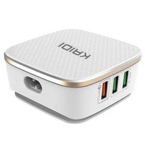 Hub Carregador Tomada Kaidi 6 Usb Turbo Auto Id 7a Para Celular Tablet