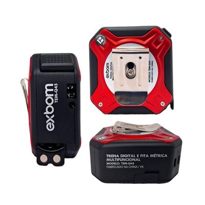 Trena Laser Digital Exbom Multifuncional 50m Vermelho