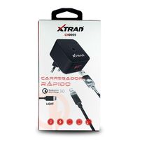 Cabo Com Fonte Carregador Turbo Xtrad Para Iphone