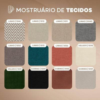 Tecido Para Tapeçaria No Metro 1,0m X 1,42m Castellar Móbile Linho Azul