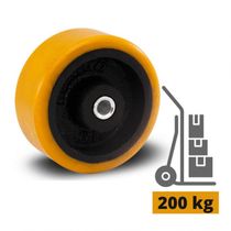 2 Rodinha Industrial 3 Pol. Rol. Poliuretano 200kg