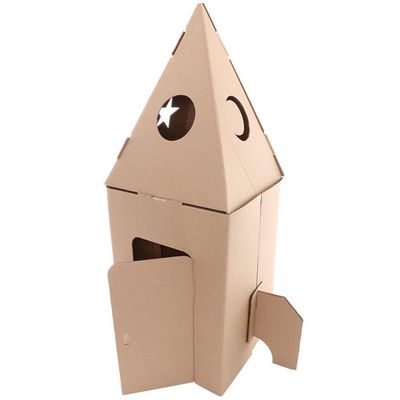 Kit Foguete Casinha Para Brincar - Papelão - Eu Amo Papelão