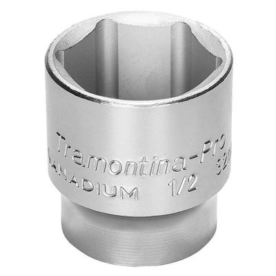 Soquete Sextavado Em Aço 10 Mm Encaixe 1/2" Tramontina Pro