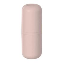 Porta Escova de Dentes com Tampa Bold Rosa Duna para Banheiro Lavabo Pia Ou